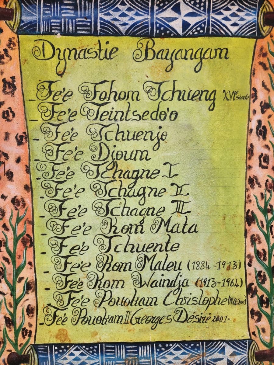 La dynastie de Bayangam : la liste des rois